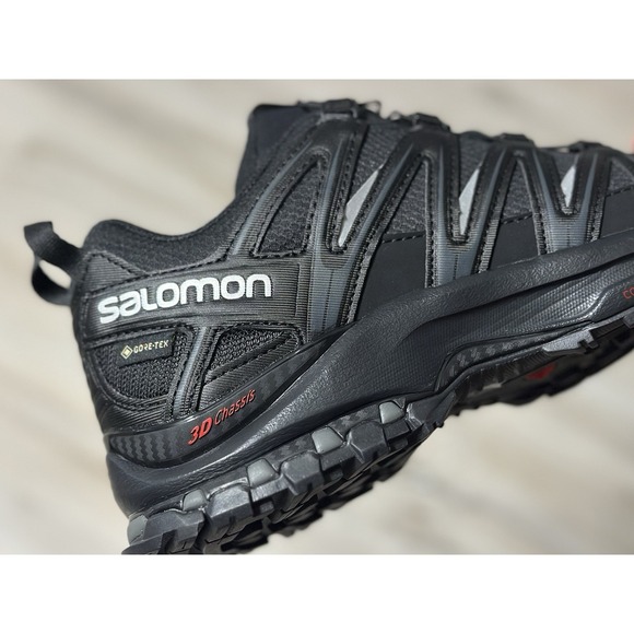 Salomon XA Pro 3D GTX Trail Black Running Shoes Gore Tex Size 7